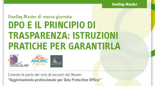 Immagine DPO e il principio di trasparenza: istruzioni pratiche per garantirla | Euroconference